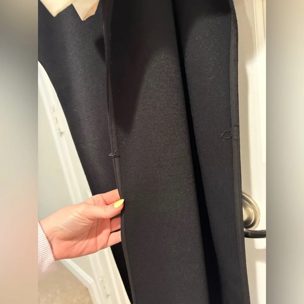 Atoir Reformation Jana Bow Dress Size 6 Slit Black and Cream Black Tie Formal - Picture 13 of 14